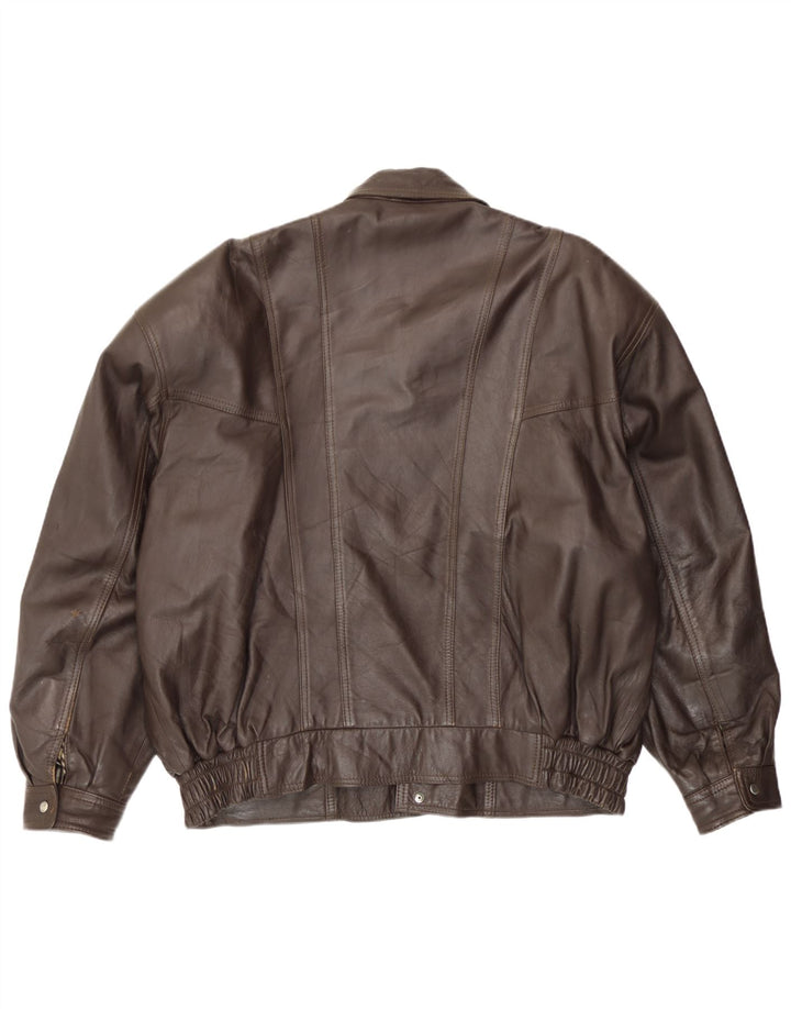Hohenstein muška bomber kožna jakna UK 44 2XL smeđa koža