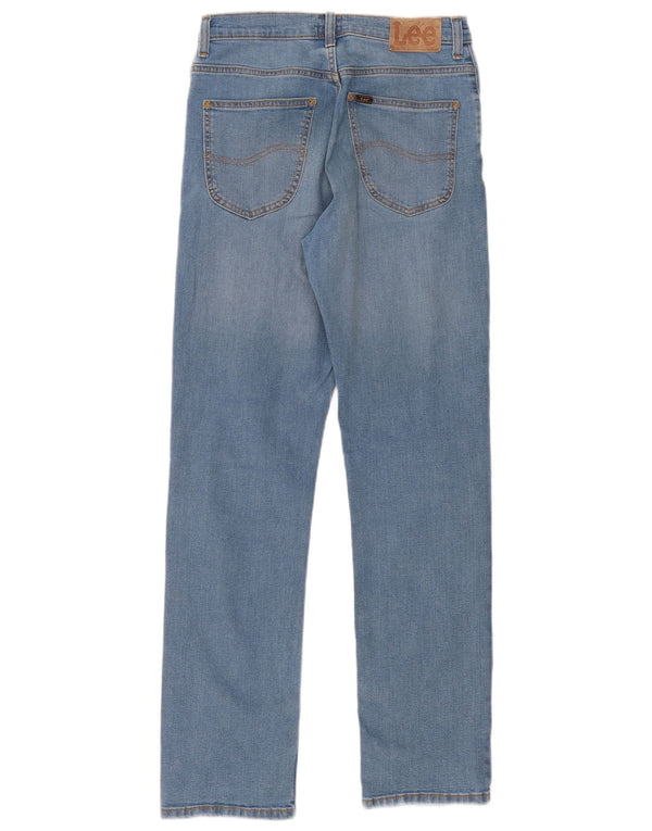Lee Mens Brooklyn Straight Jeans W30 L32 Plavi pamuk