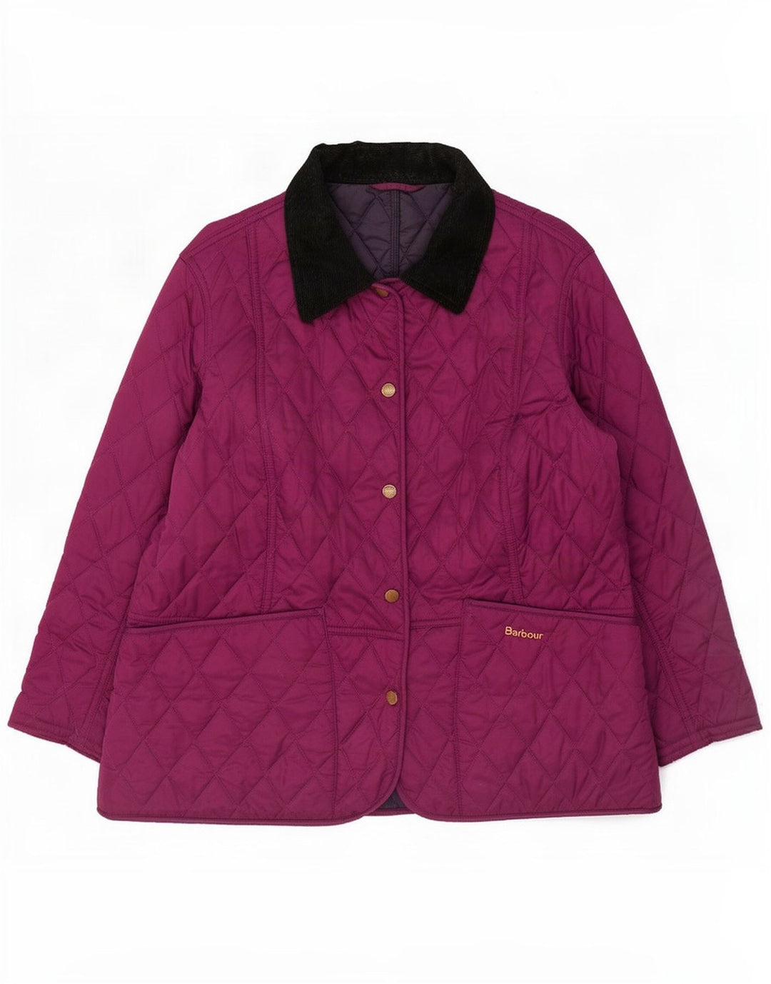 Barbour ženska prošivena jakna UK 16 Large Purple Colourblock Polyamide
