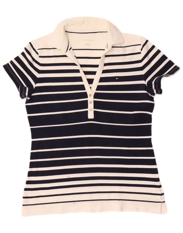 Tommy Hilfiger ženska polo majica UK 14 srednje tamnoplave pruge
