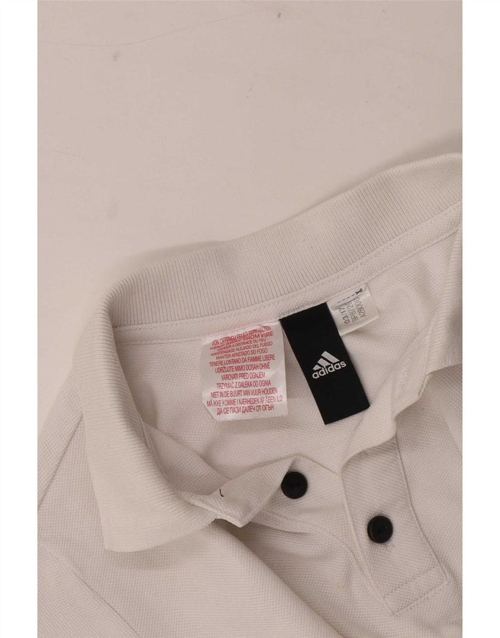 Adidas polo majica za dječake 9-10 godina bijela