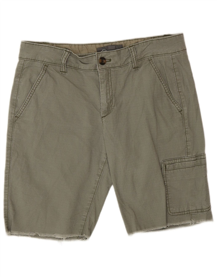 Eddie Bauer ženske kargo kratke hlače US 6 srednje W30 kaki pamuk