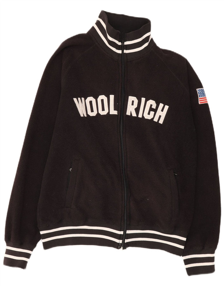 Woolrich Ženska grafička jakna od flisa UK 18 XL crni poliester