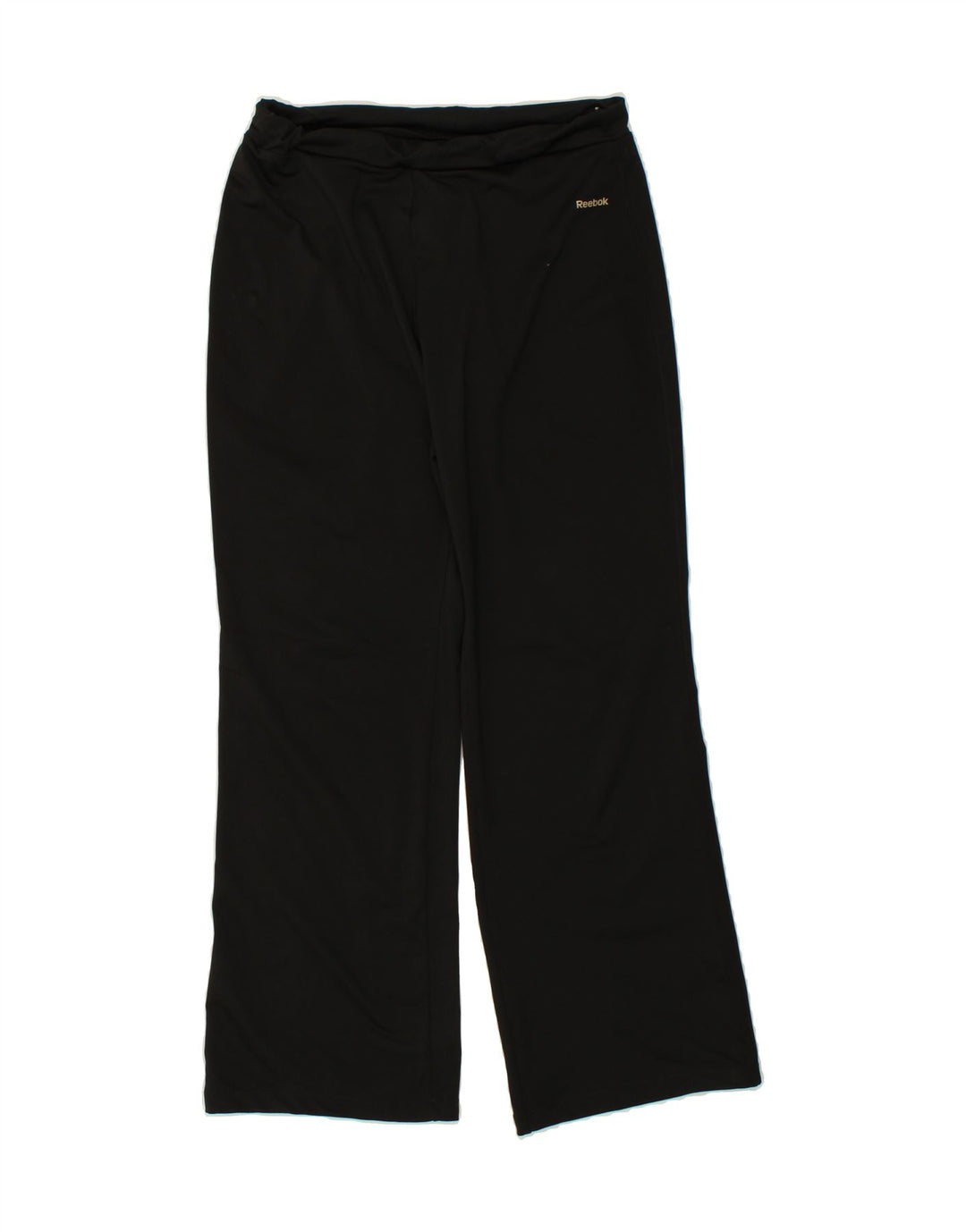 REEBOK Womens Tracksuit Trousers UK 14 Large Black Polyester Vintage Reebok and Second-Hand Reebok from Messina Hembry 