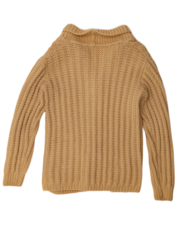 Vintage muški kardigan džemper XL bež