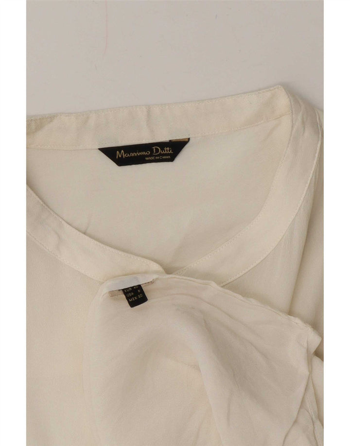 Ženska pulover majica Massimo Dutti EU 40 srednje bijele boje