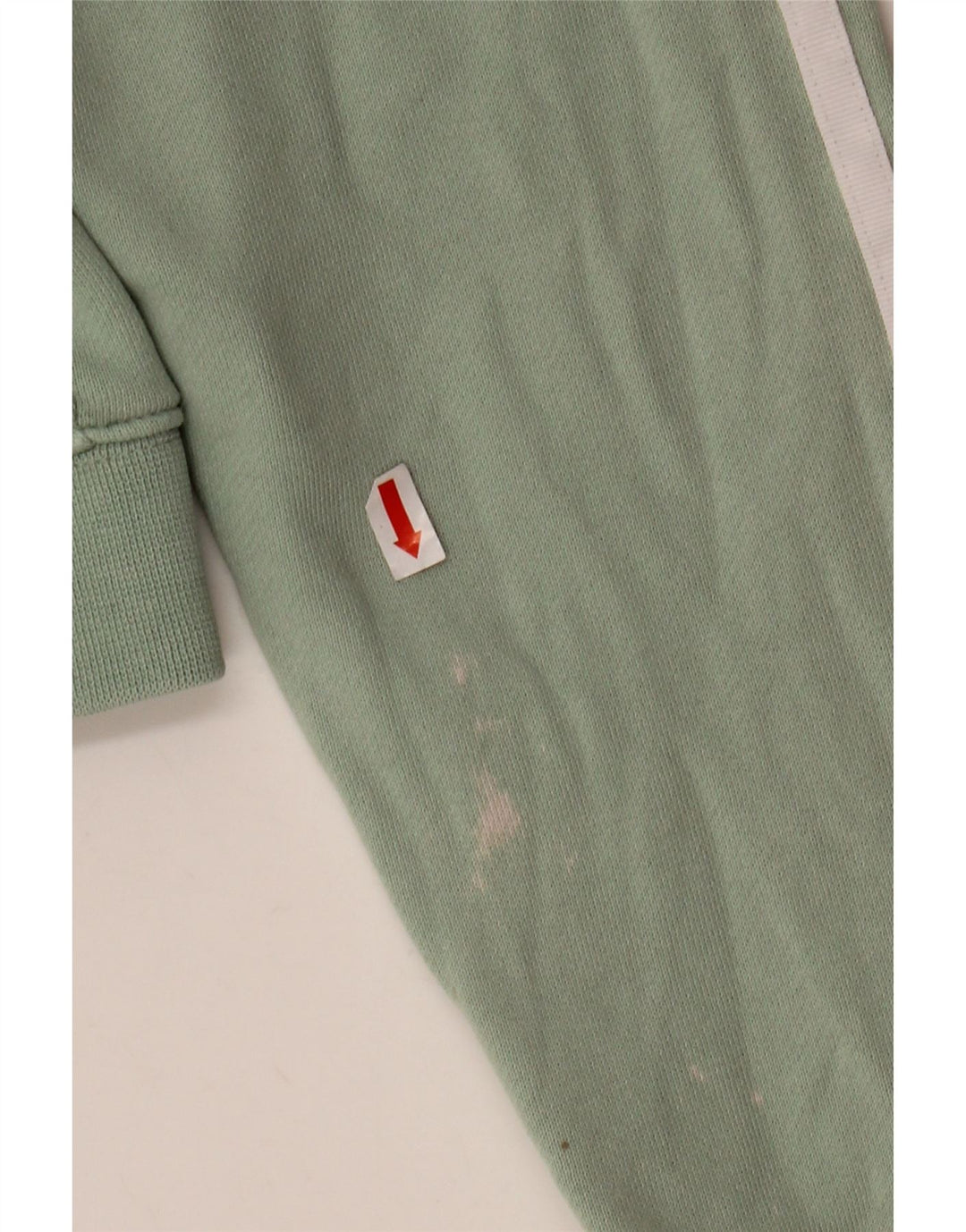 ADIDAS ženski kratki kratki džemper s kapuljačom UK 8 Mali zeleni pamuk