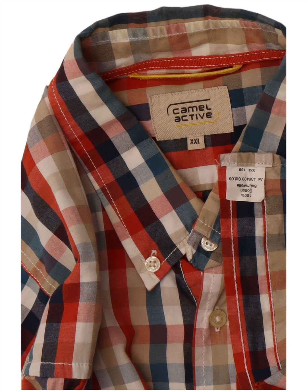 Camel Active muška karirana košulja 2XL šareni pamuk