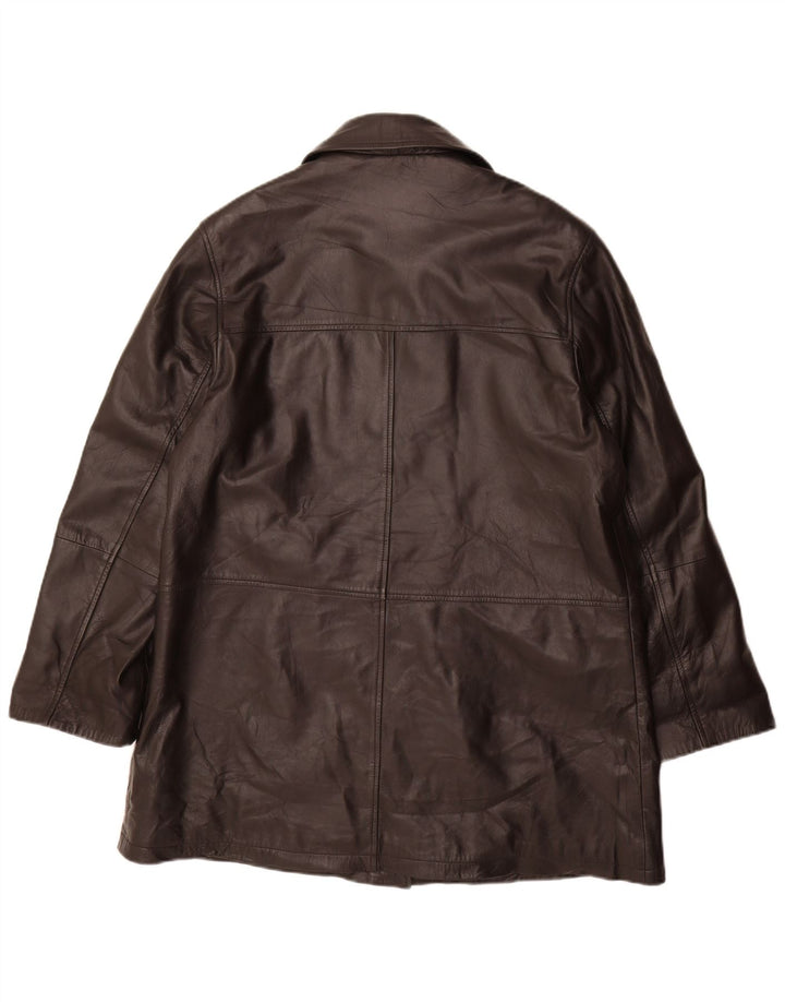 Vintage ženski kožni kaput IT 46 veliki crni kožni