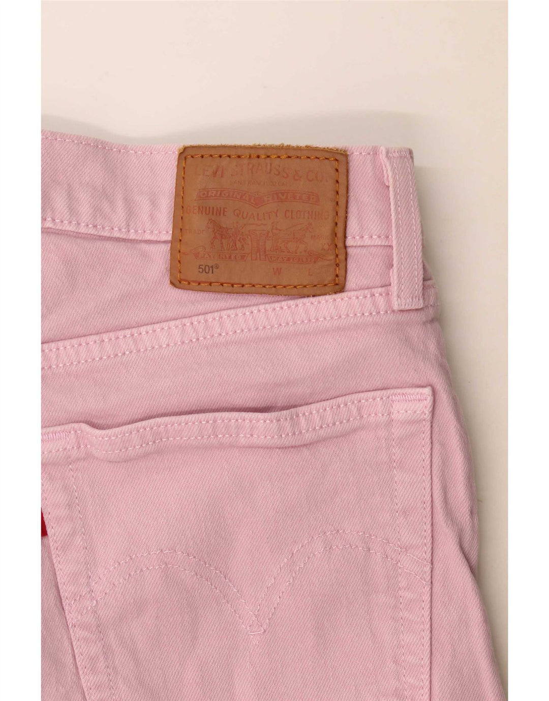 Ravne traperice Levi's 501 W28 L29 Pink
