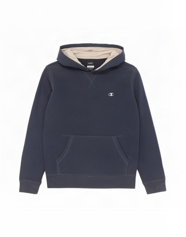Champion Womens Sweatshirt Jumper UK 14 Large Navy Blue Cotton