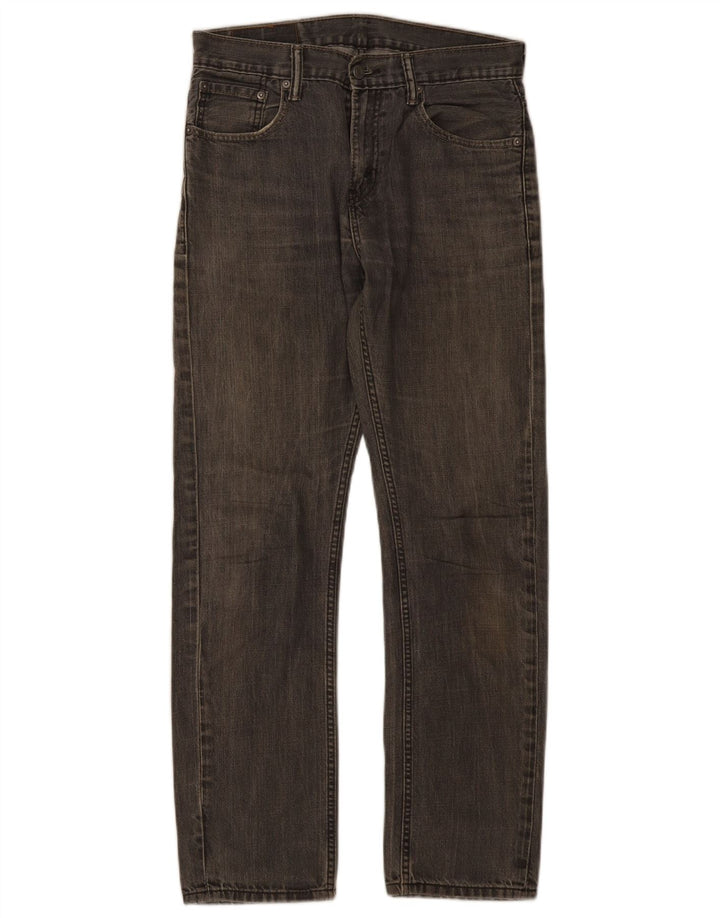 Levi's muške 513 ravne traperice W30 L30 sivi pamuk
