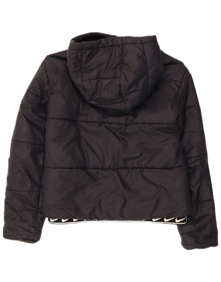 Nike Ženska podstavljena jakna s kapuljačom UK 10 Mala crna poliester