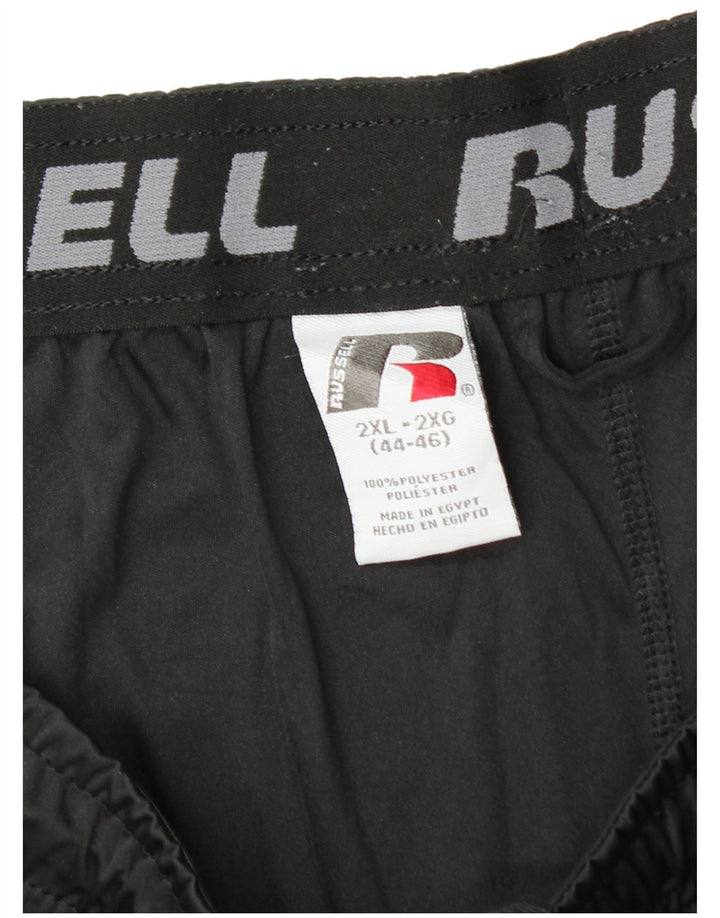 RUSSELL ATHLETIC muške kratke sportske hlače Dri-Power 2XL crni poliester