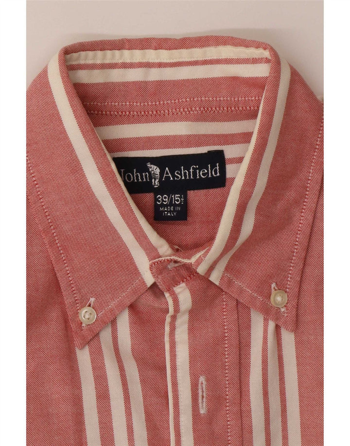 John Ashfield muška košulja veličina 39 15 1/2 srednje crvene pruge