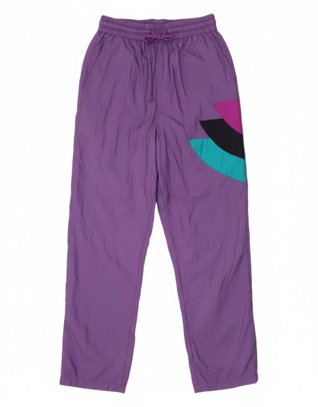 BRUGI Womens Tracksuit Trousers UK 12 Medium  Purple Colourblock Polyester