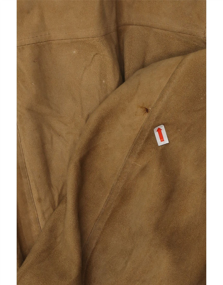 VINTAGE muška bomber jakna od antilopa UK 38 srednje bež koža