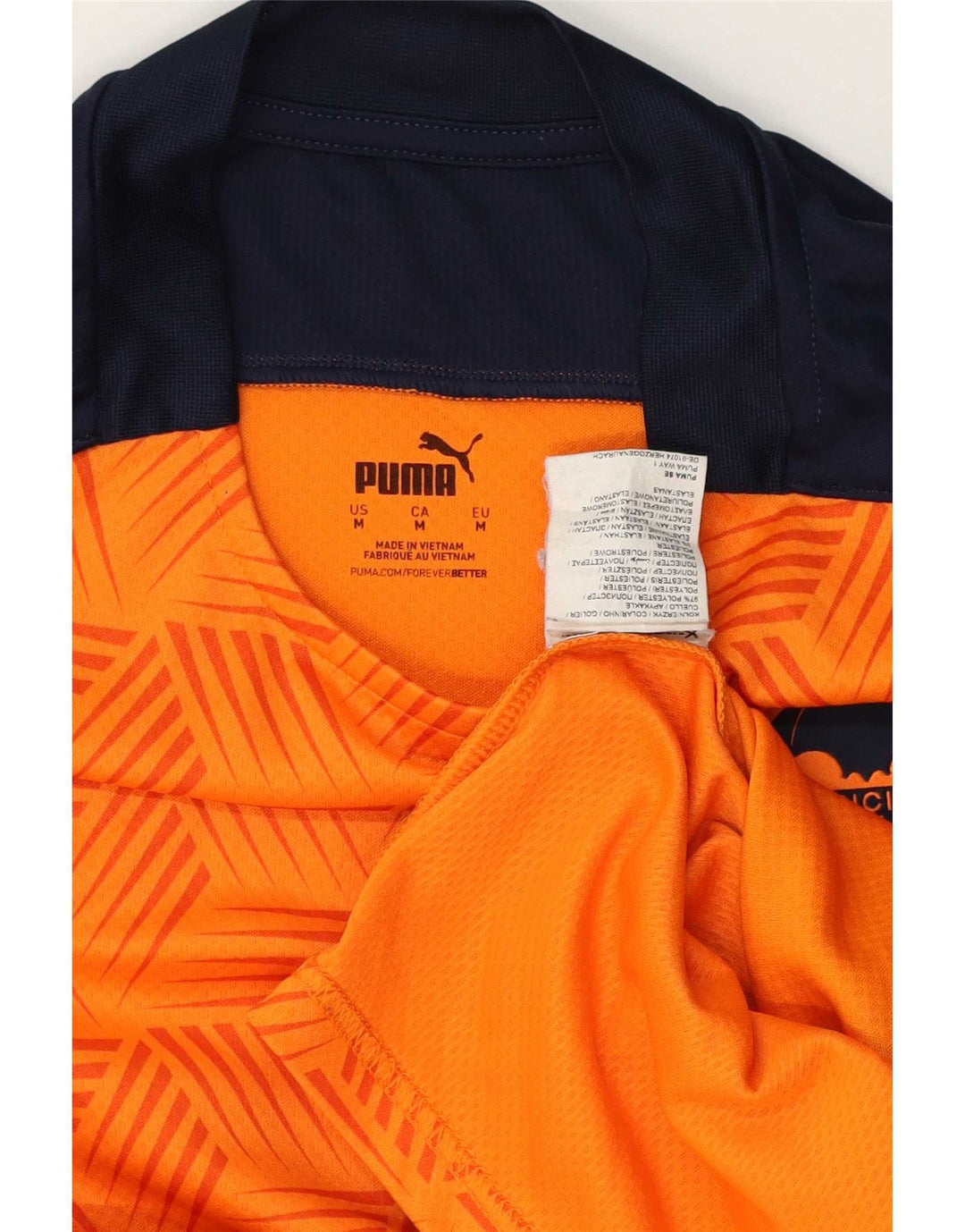 Puma muška majica kratkih rukava Valencia Srednje narančasta poliesterska boja