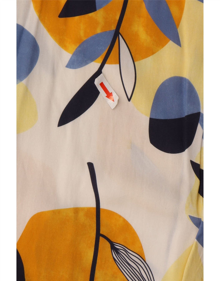 Vintage muška košulja kratkih rukava 2XL višebojna cvjetna viskoza