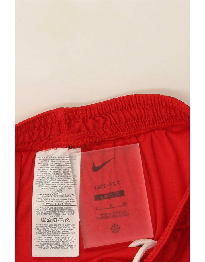 Nike muške Dri Fit Slim Fit sportske kratke hlače male crvene boje od poliestera