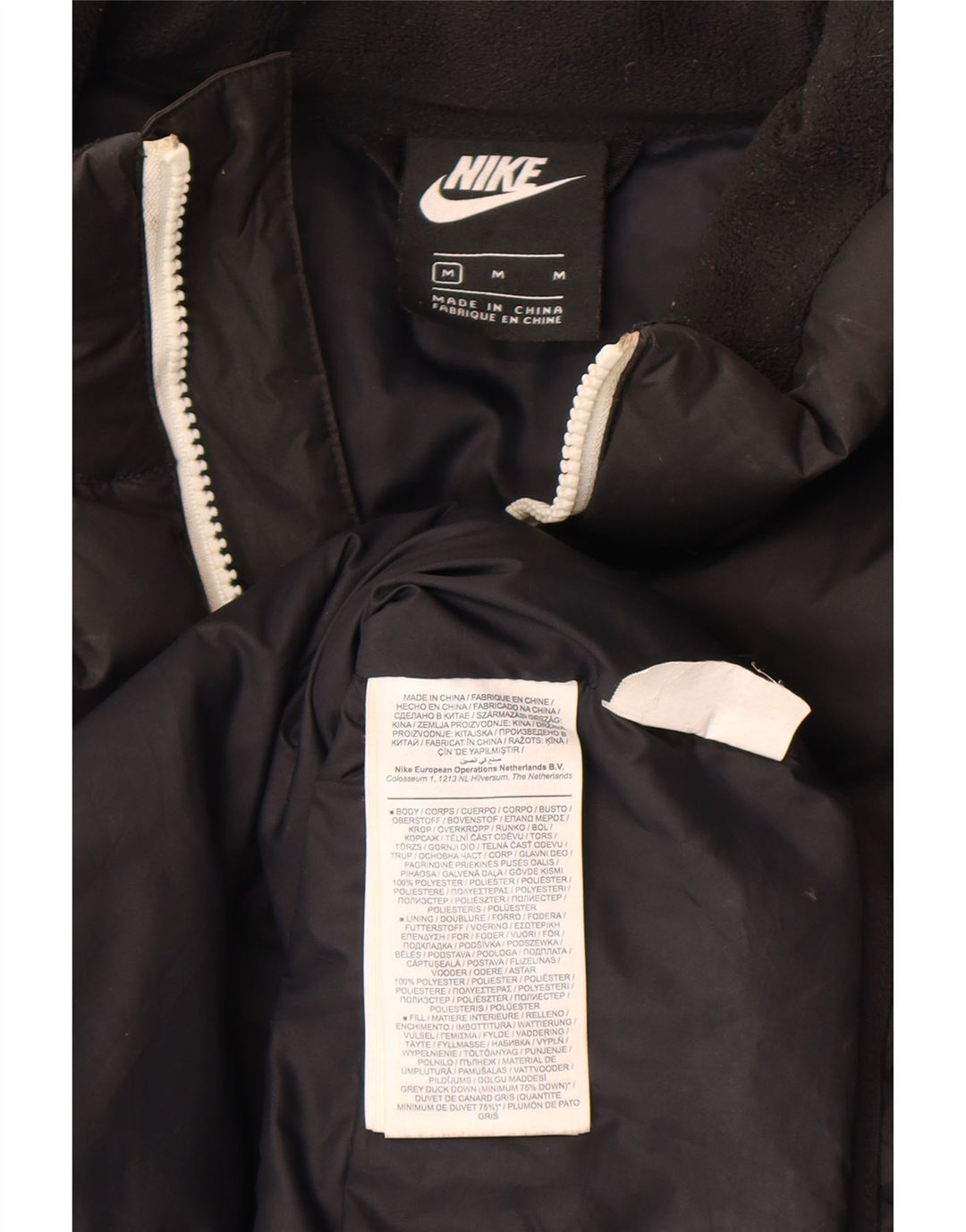 Nike Mens Padded Gilet UK 38 Srednji crni poliester