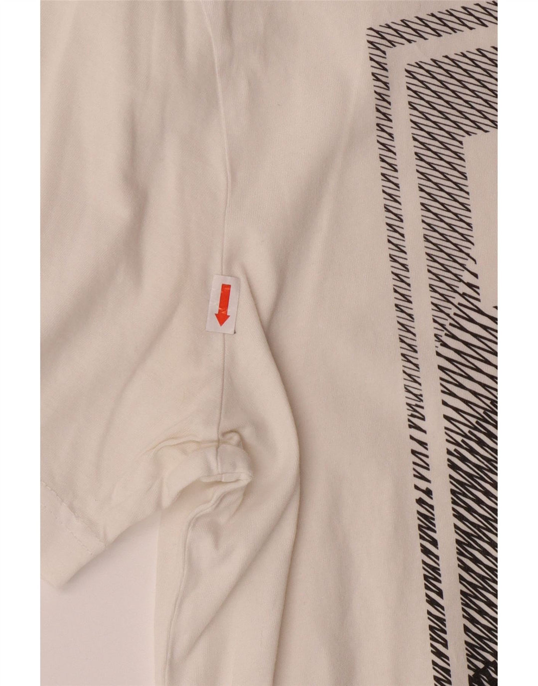 PUMA Mens Graphic T-Shirt Top Medium White