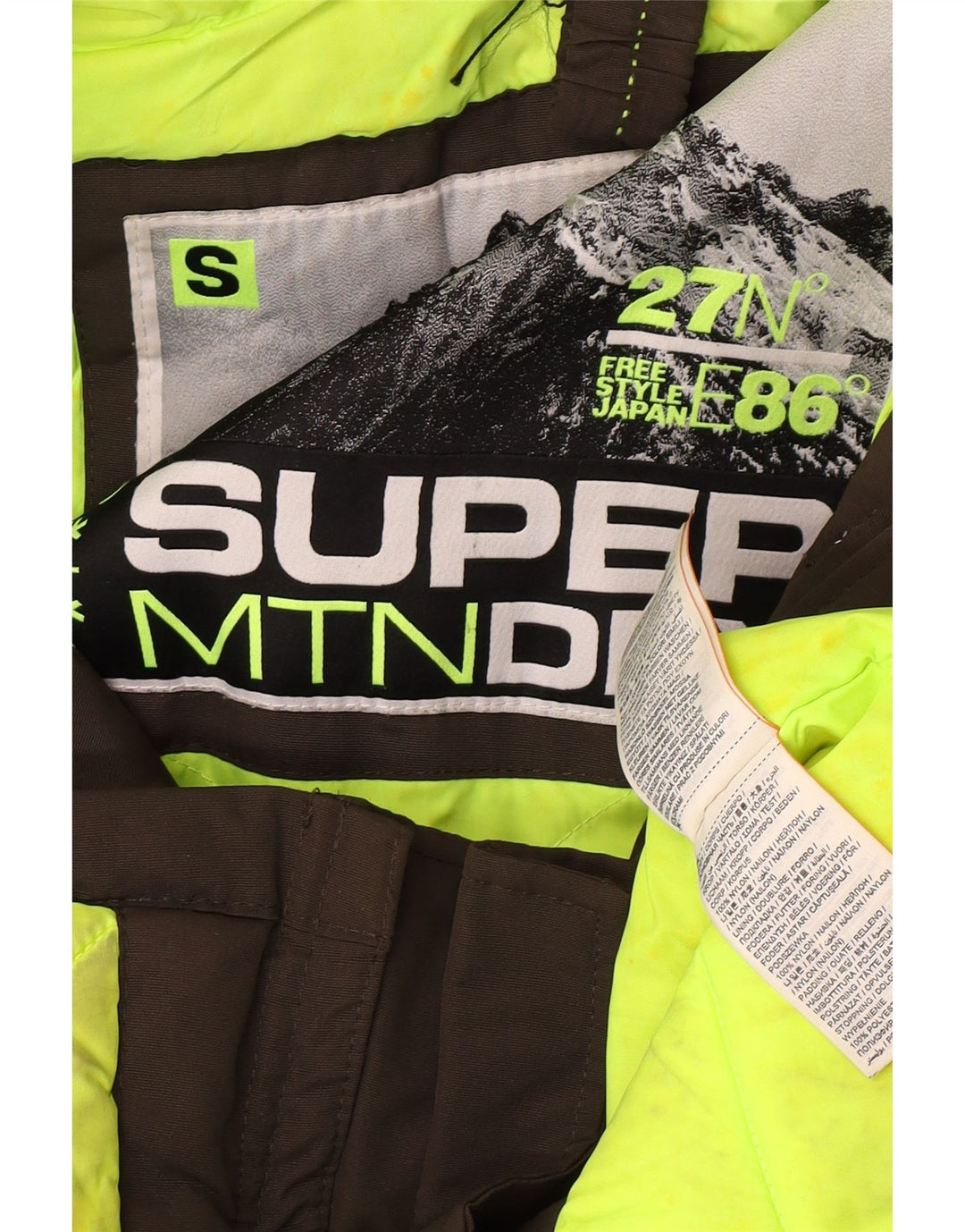 Superdry ženska prevelika parka jakna s kapuljačom UK 10 Mala kaki najlon