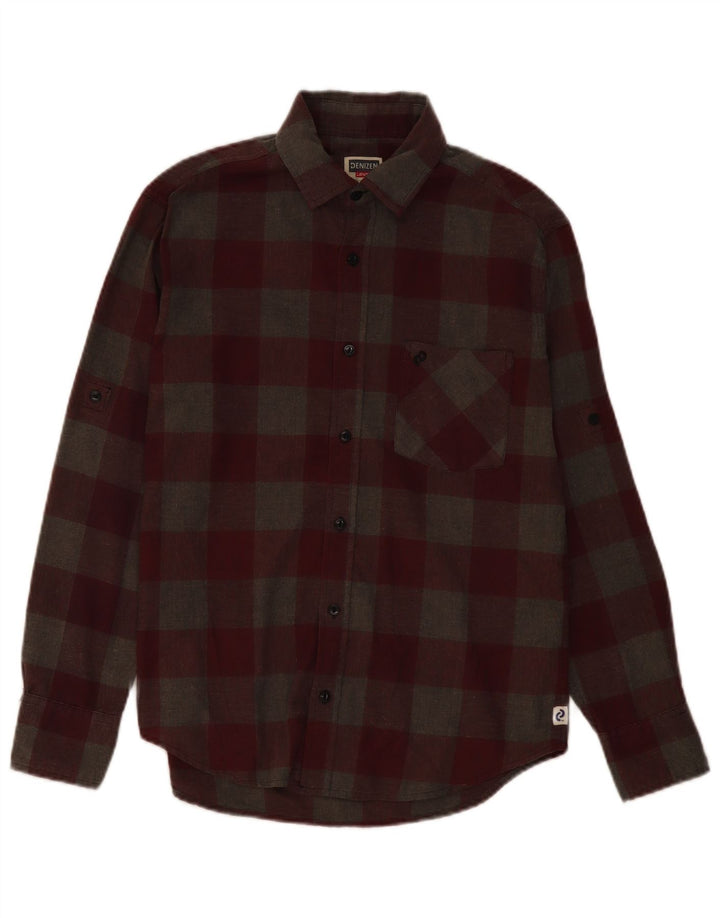 Levi's muška denizen flanelska košulja mala siva gingham majica