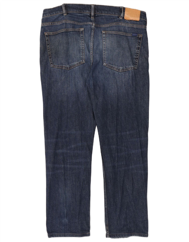 Gant Mens Regular Straight Jeans W36 L32 Plavi pamuk