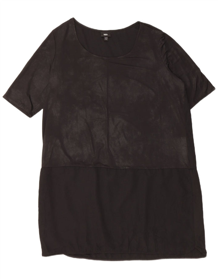 MOSSIMO Ženska Shift haljina UK 20 2XL crni poliester