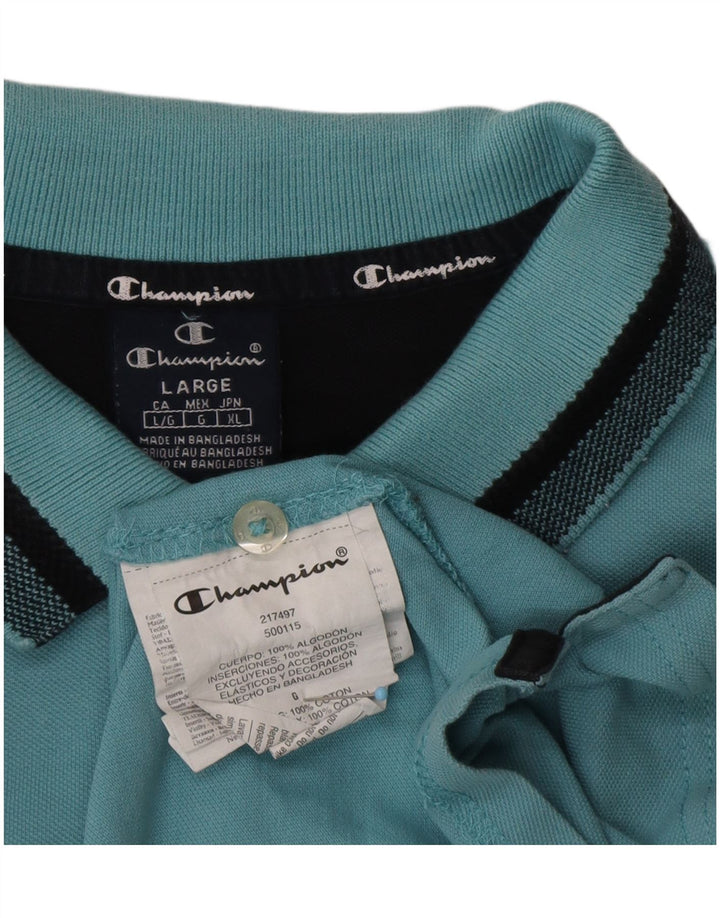 CHAMPION Muška polo majica Large Blue Pamuk