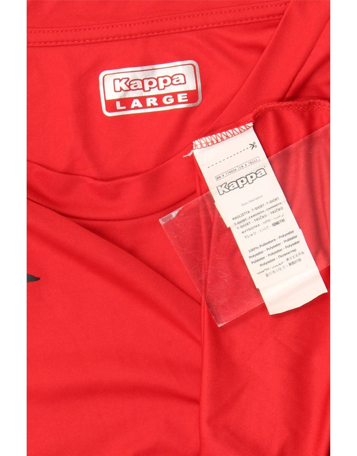 Kappa muška majica s grafičkim motivima, veliki crveni poliester