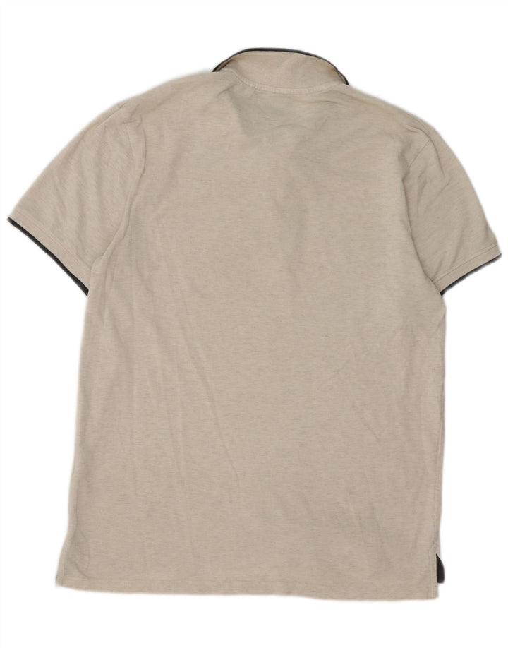 Mountain Warehouse Muška polo majica Velika bež pamuk