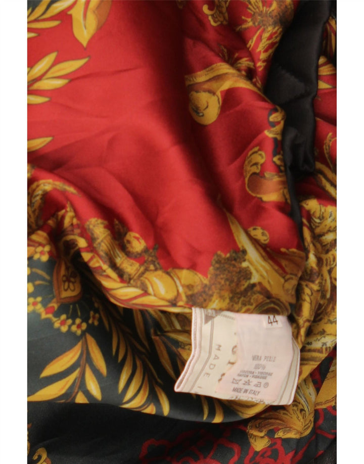 VINTAGE ženski kožni baloner IT 44 Srednja crna koža