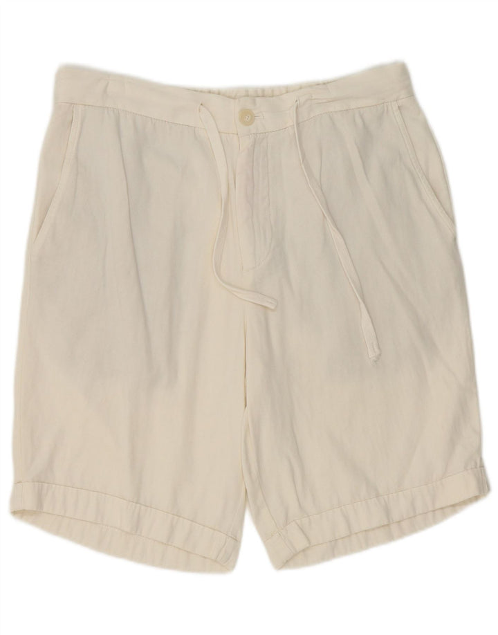 Zara muške chino kratke hlače Large W32 bijeli pamuk