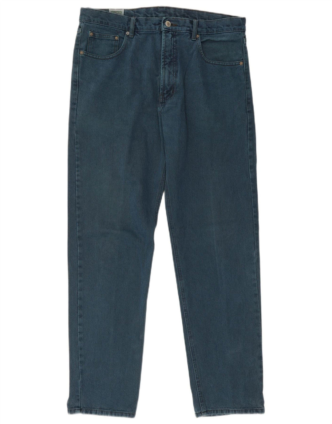 JINGLERS Mens Straight Jeans W36 L32 Blue Cotton