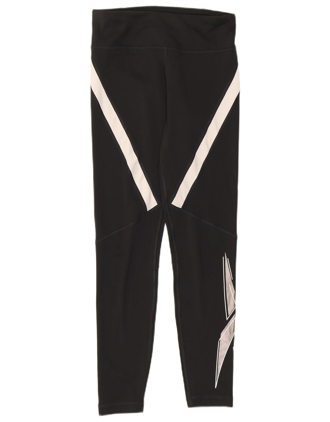 Reebok ženske tajice Speed Wick UK 8/10 male crne poliesterske blokove