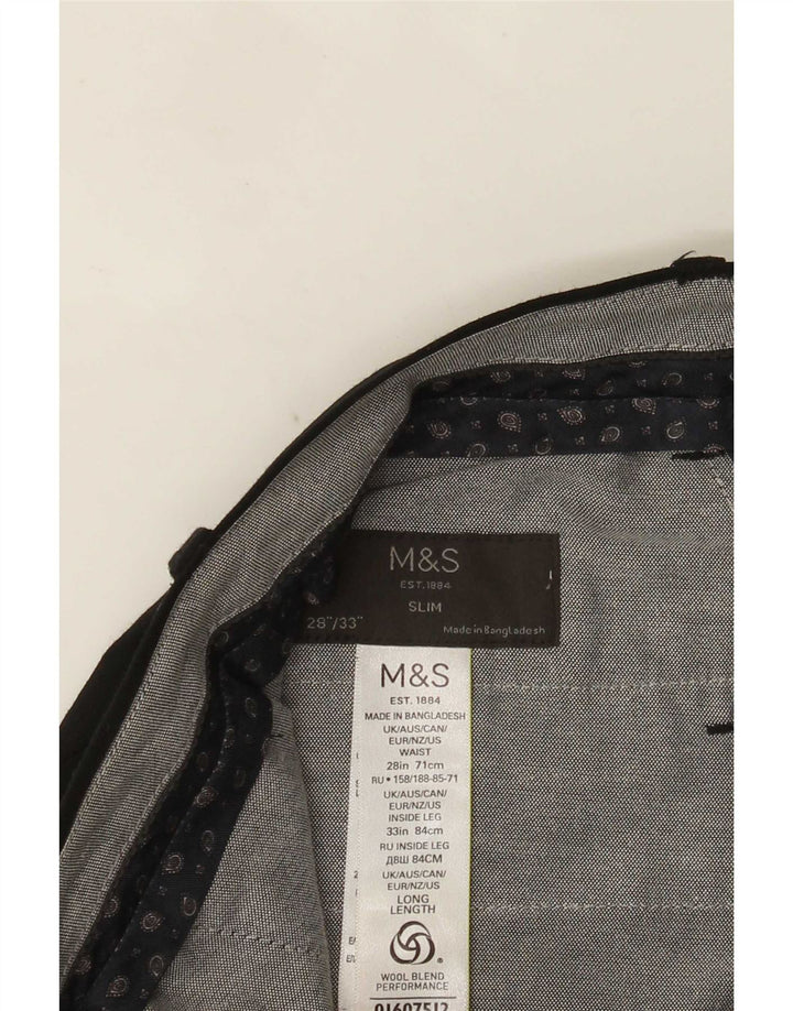 Marks & Spencer ženske hlače s uskim odijelom W28 L33 crne