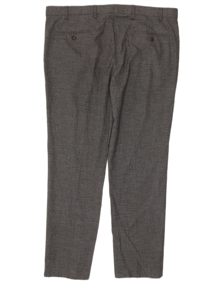 Marks & Spencer muške uske chino hlače W38 L31 sivi poliester