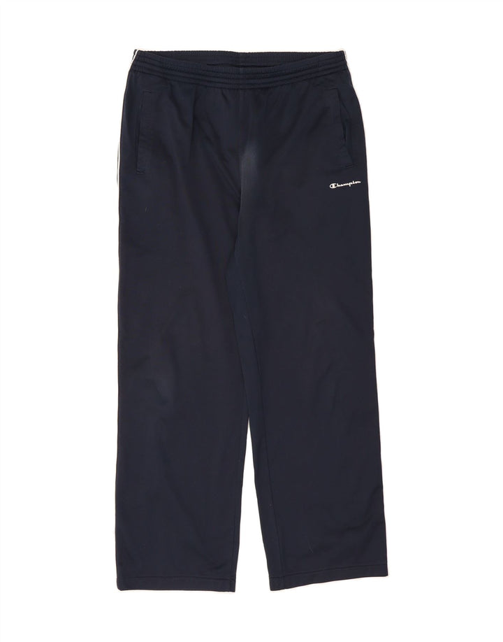 CHAMPION Mens Tracksuit Trousers Large  Navy Blue Polyester Vintage Champion and Second-Hand Champion from Messina Hembry 