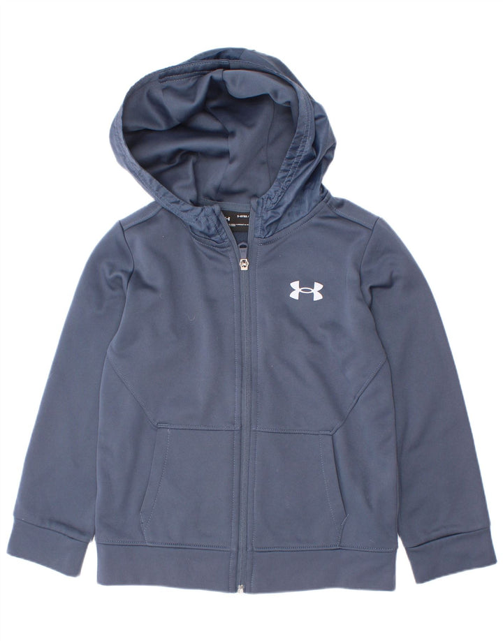Under Armour pulover s kapuljačom na patentni zatvarač 5-6 godina tamnoplavi poliester