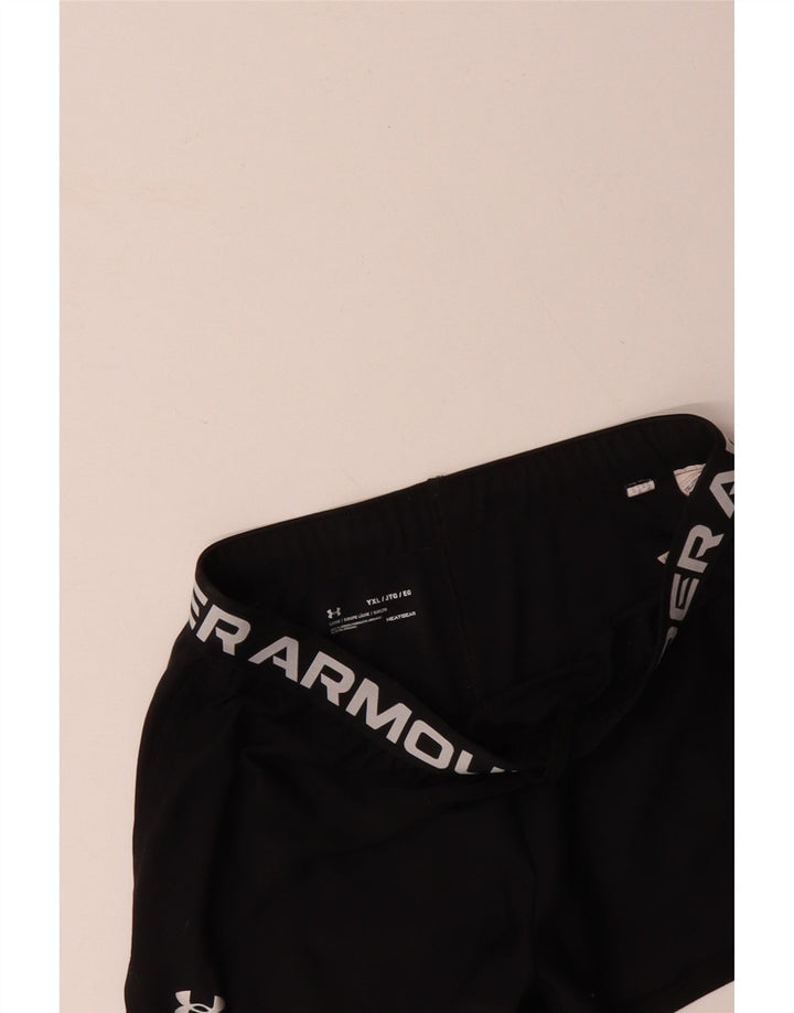UNDER ARMOUR Kratke sportske hlače za djevojčice 13-14 godina XL, crni poliester