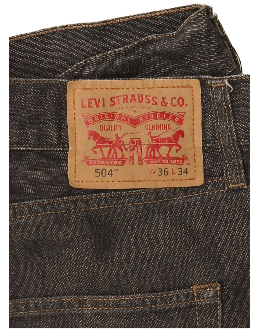 Levi's muške 504 ravne traperice W36 L34 sive
