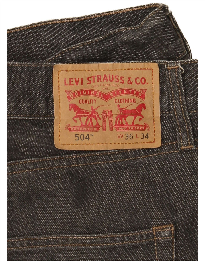 Levi's muške 504 ravne traperice W36 L34 sive