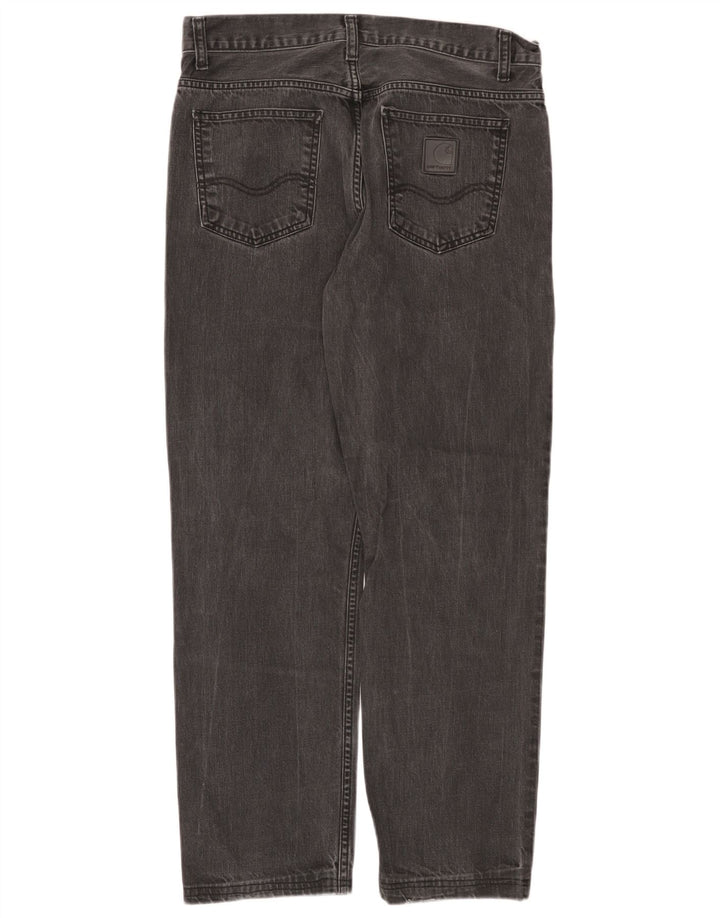 Carhartt muške ravne traperice W31 L28 sivi pamuk