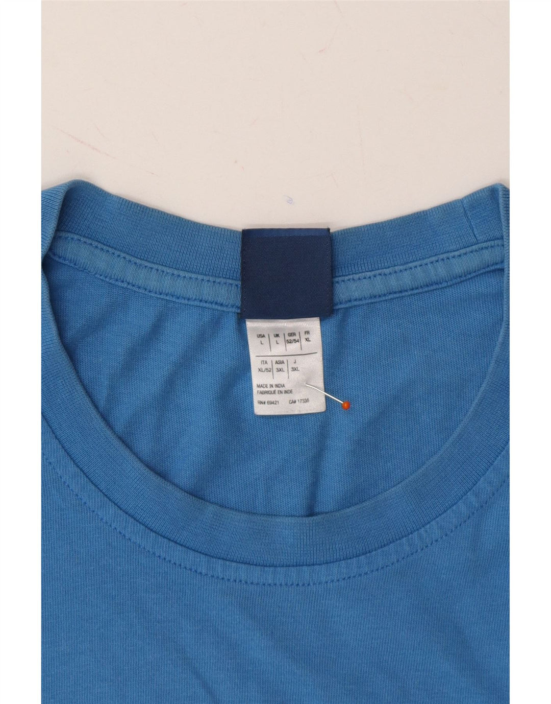 REEBOK Mens Graphic T-Shirt Top Large Blue Cotton Vintage Reebok and Second-Hand Reebok from Messina Hembry 