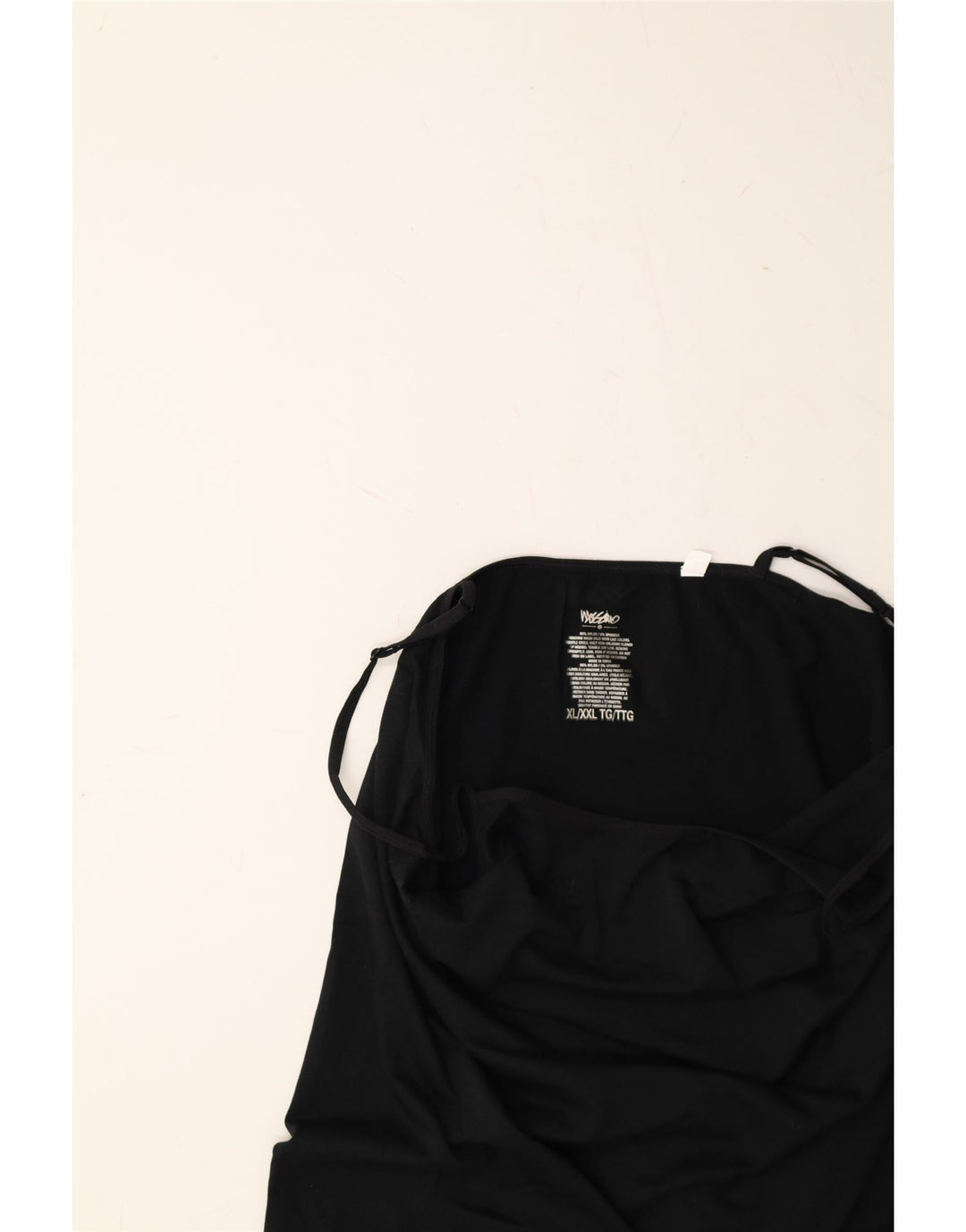 MOSSIMO Womens Slip Dress UK 18 XL Black Nylon Vintage Mossimo and Second-Hand Mossimo from Messina Hembry 