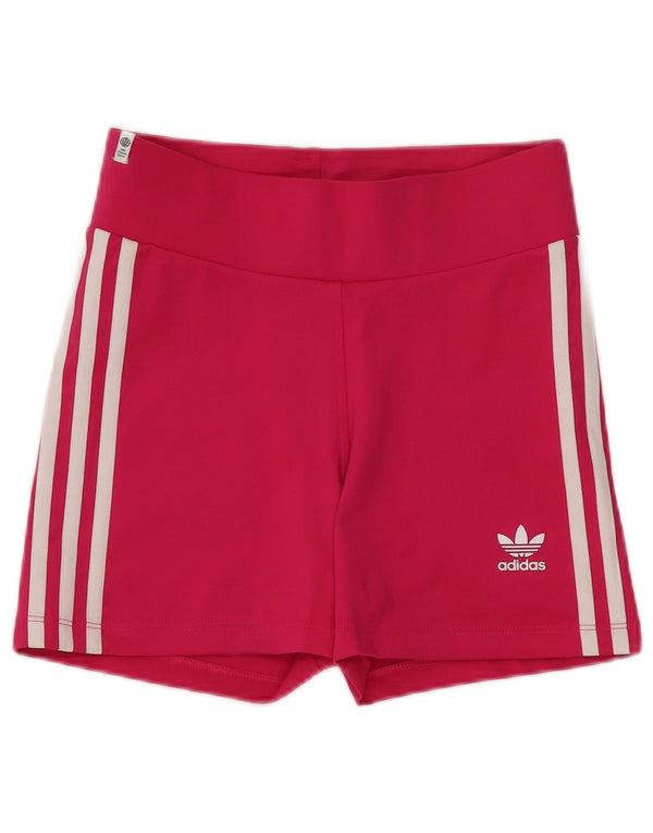 Adidas ženske sportske kratke hlače UK 8 male ružičaste sportske od poliestera