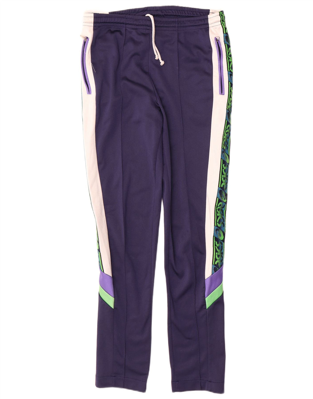 Asics ženska puna trenirka IT 46 Large Navy Blue Colourblock Poliamid