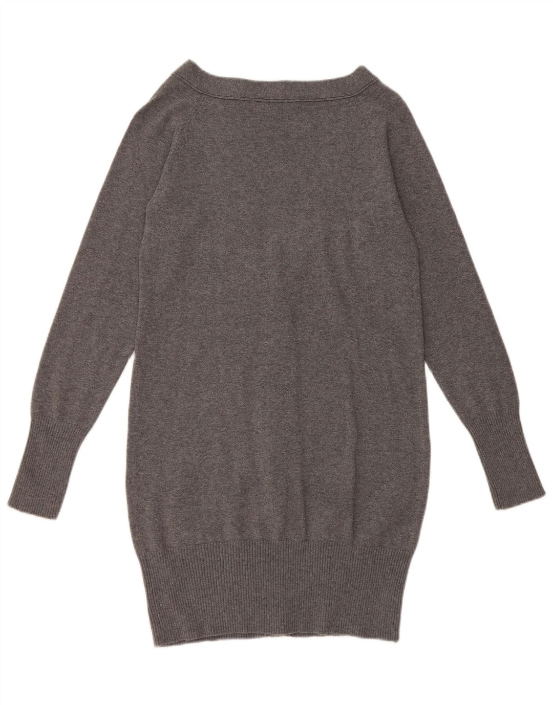 Zara ženski dugi kardigan pulover UK 12 srednje sivi